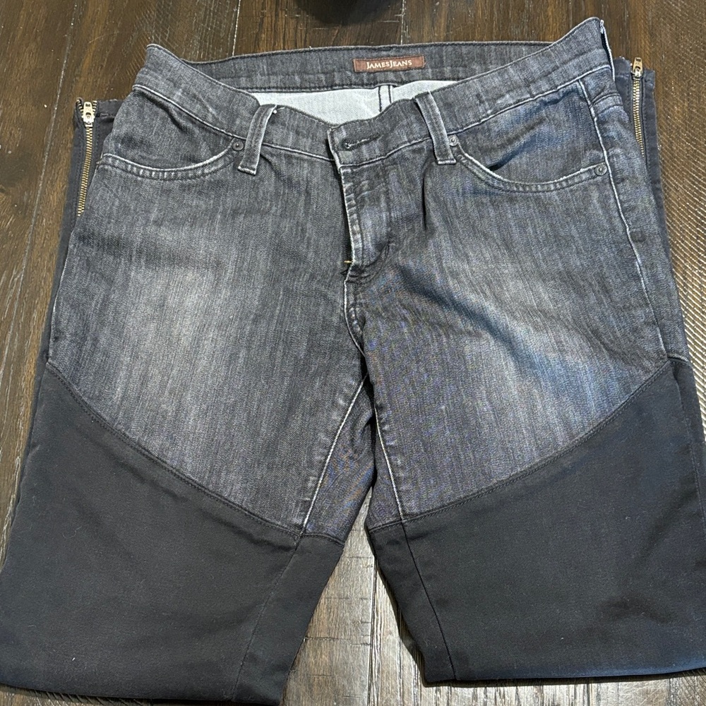 James Jeans Two-Tone Gray and Black Jeggings